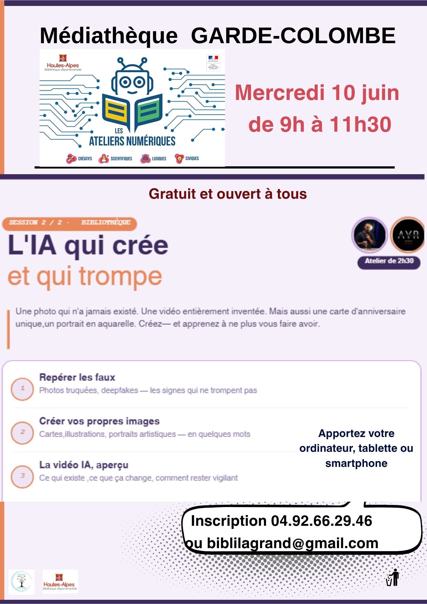 Atelier IA mercredi 10 juin