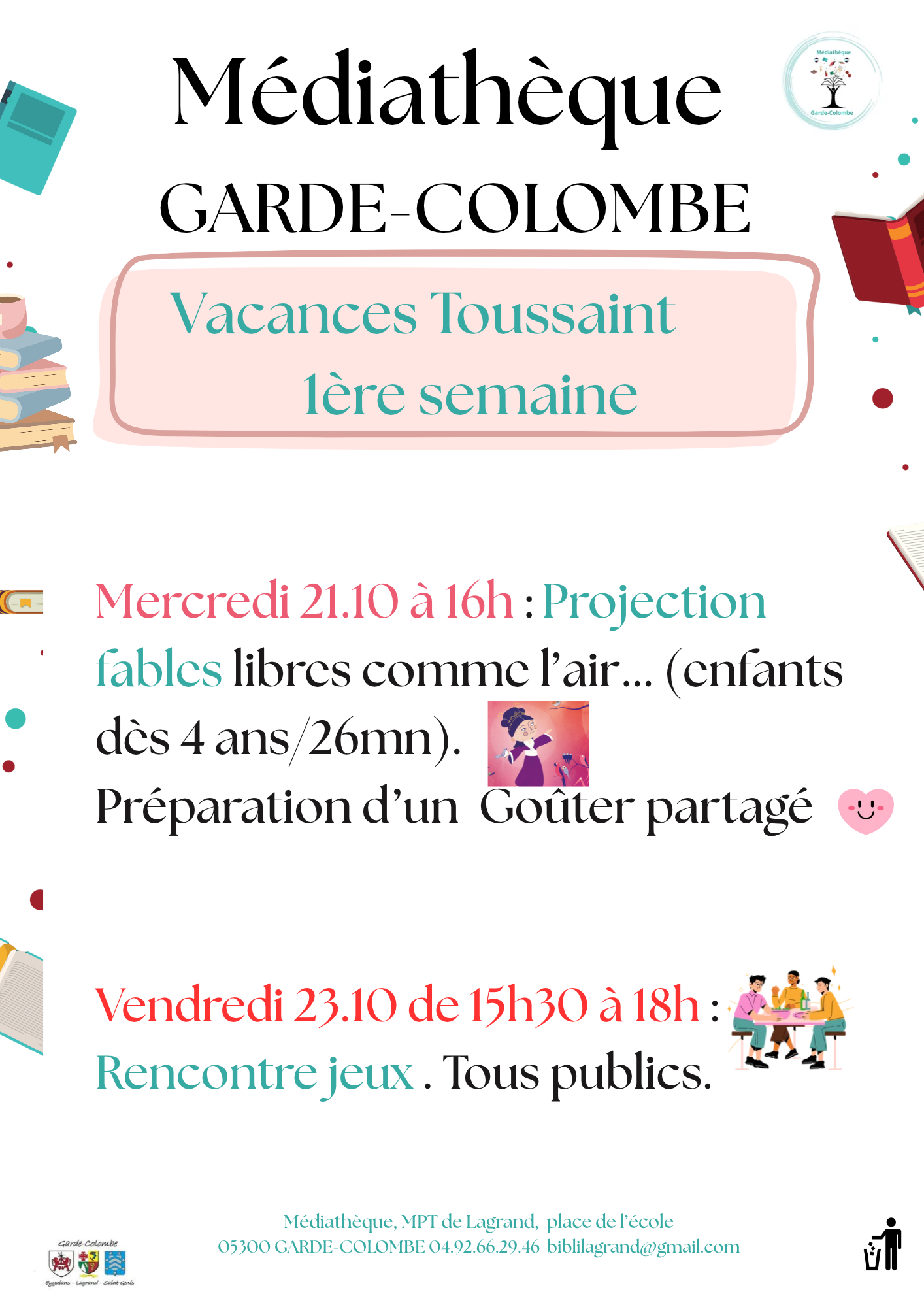 Vacances Toussaint 1èrer semaine